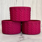 DYNAMITE MAROON MACRAME Tumbler Boot -fits 20-40oz