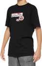 100% Youth Stamps T-Shirt - Black - Large 34021-001-06