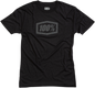 100% Tech Icon T-Shirt - Black/Gray - Medium 20009-00001