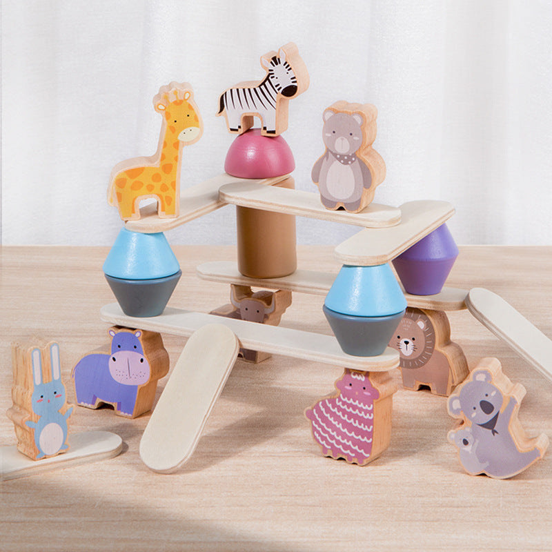 Wooden Stacking Balance Building Blocks