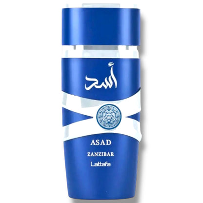 Latafa Asad Zanzibar Fragrance - Exotic Scent with Rich Notes for Men and Women