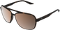 100% Kasia Aviator Sunglasses - Round - Havana - Bronze Polarized 61042-089-49