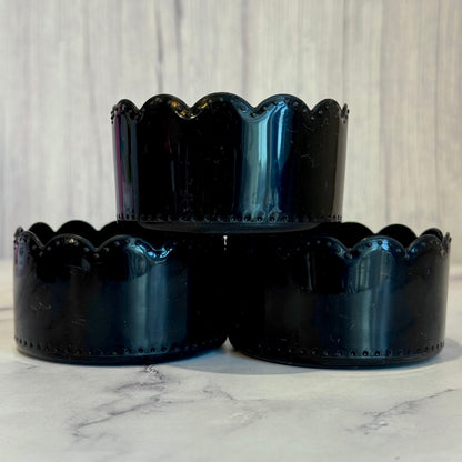 Black Gloss Scallop Tumbler Boot -fits 20-40oz New!
