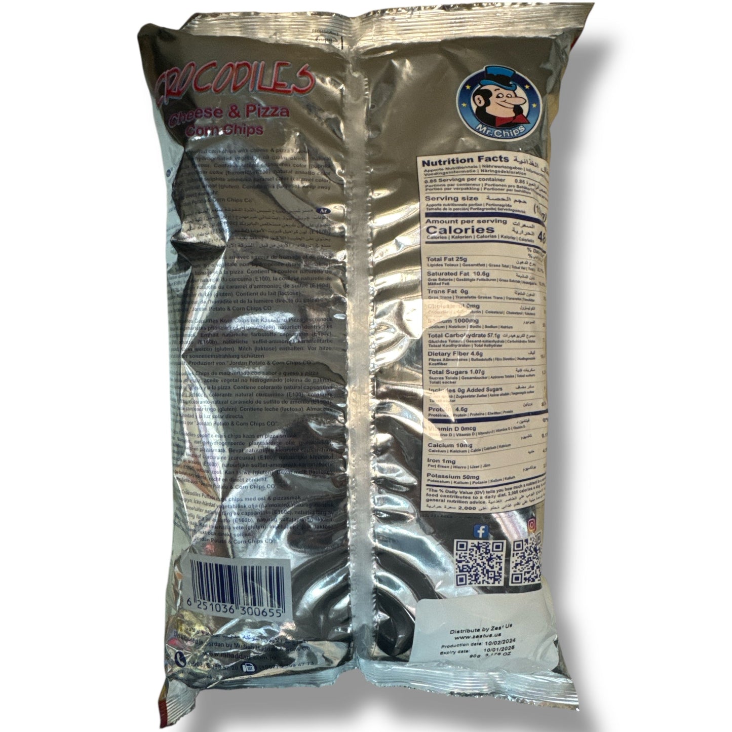 Mr.Chips Crocodile Snack - Irresistibly Crunchy Savory Treats for All Ages