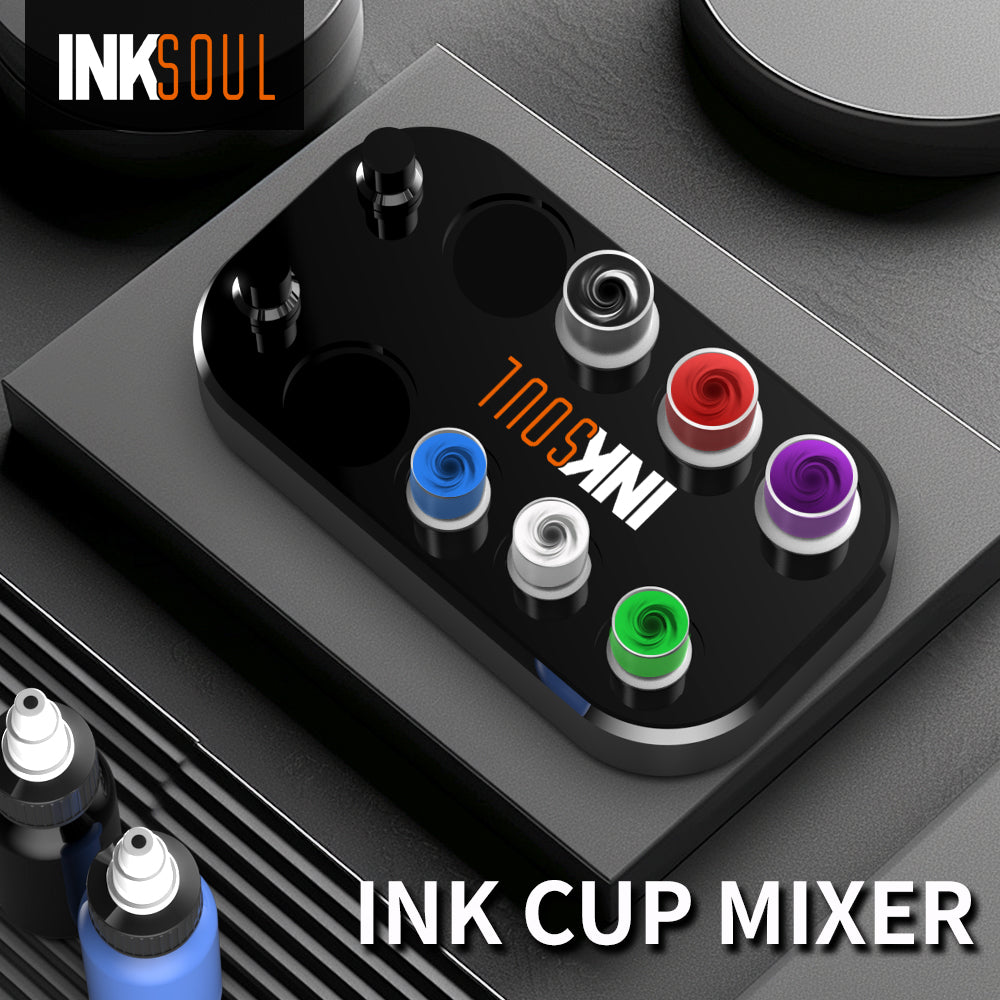 INKSOUL® TATTOO INK CUP MIXER 8 sites Aluminum alloy frame