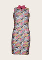 Espoir Running Horse Grey Dress