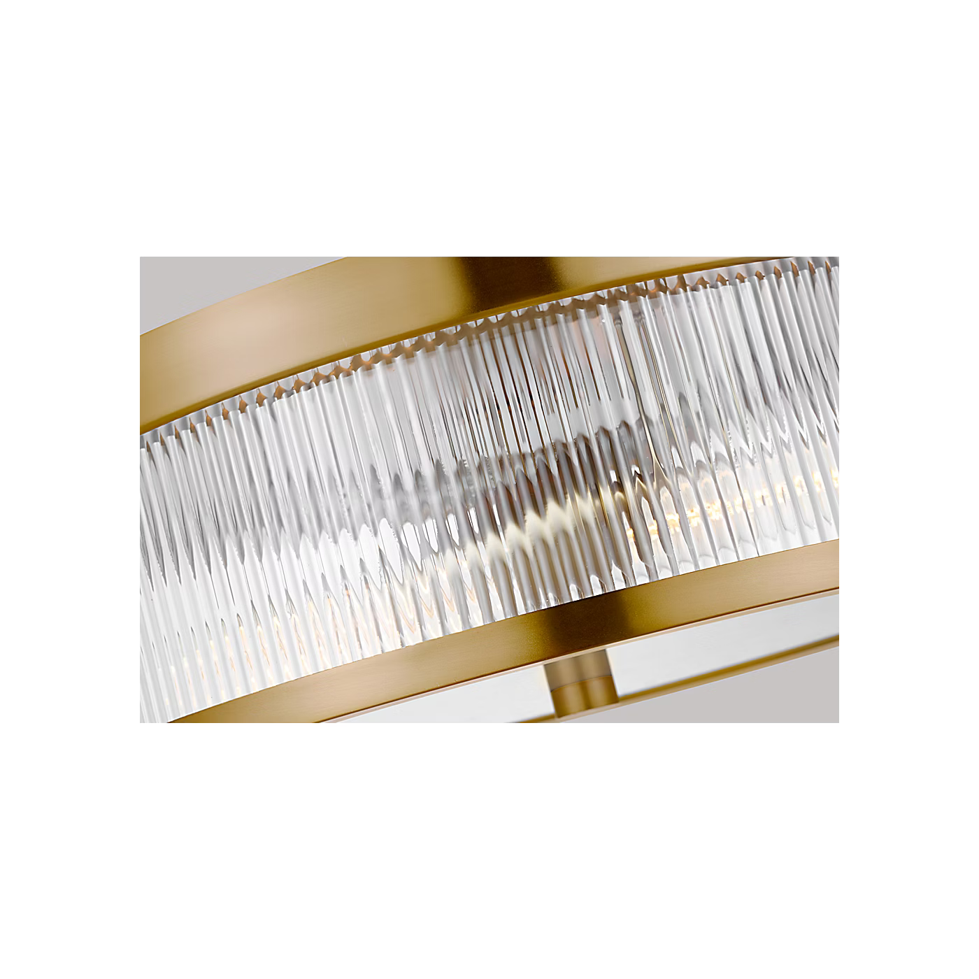 Visual Comfort | Geneva Medium Flush Mount CF1052 | Chapman & Myers | Clear Fluted Glass | Studio Collection