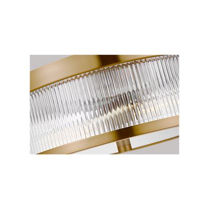 Visual Comfort | Geneva Medium Flush Mount CF1052 | Chapman & Myers | Clear Fluted Glass | Studio Collection