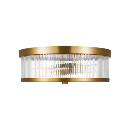 Visual Comfort | Geneva Medium Flush Mount CF1052 | Chapman & Myers | Clear Fluted Glass | Studio Collection