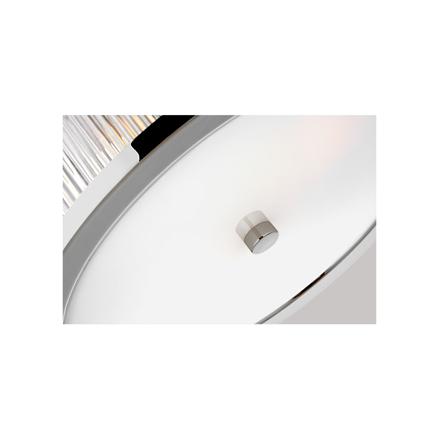 Visual Comfort | Geneva Medium Flush Mount CF1052 | Chapman & Myers | Clear Fluted Glass | Studio Collection