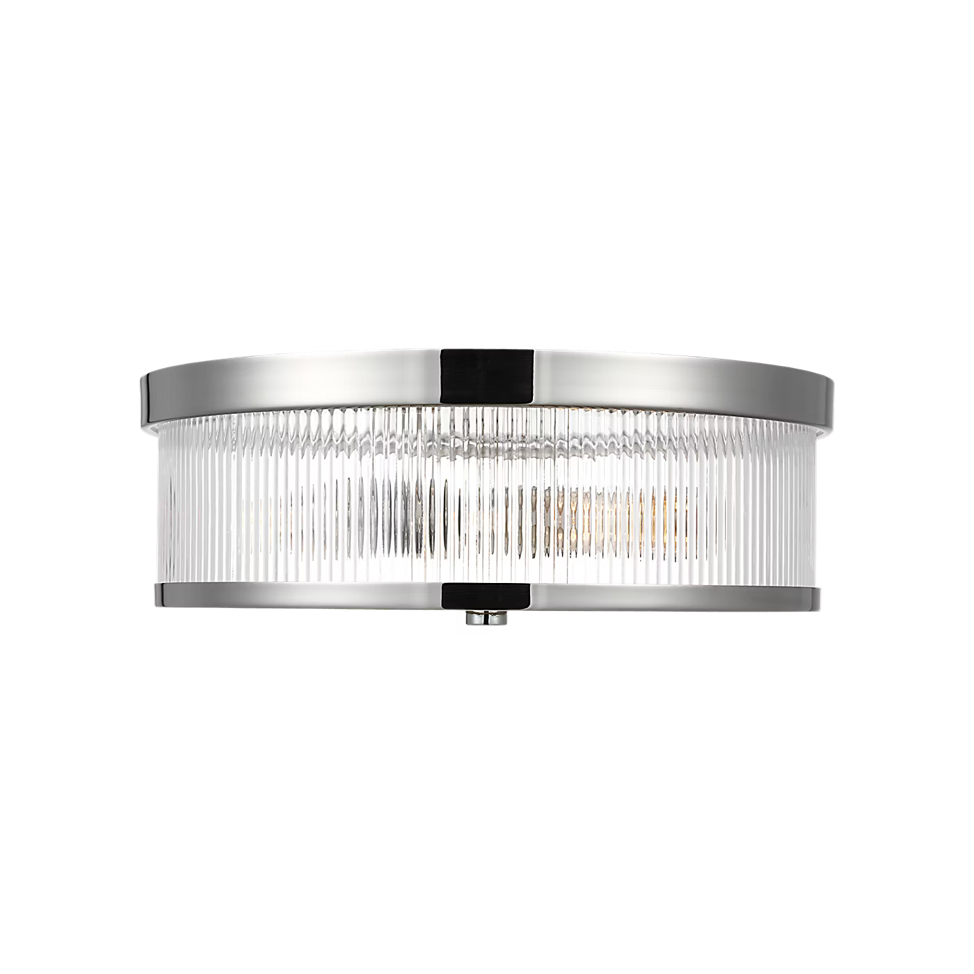 Visual Comfort | Geneva Medium Flush Mount CF1052 | Chapman & Myers | Clear Fluted Glass | Studio Collection