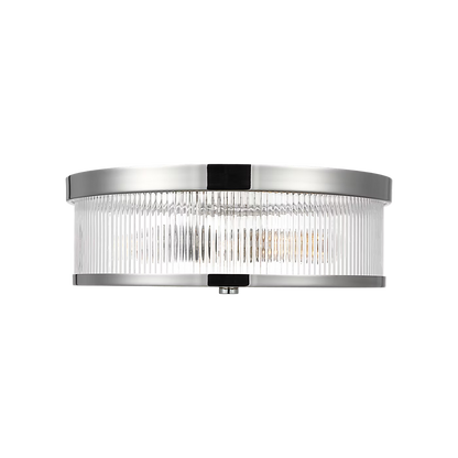 Visual Comfort | Geneva Medium Flush Mount CF1052 | Chapman & Myers | Clear Fluted Glass | Studio Collection