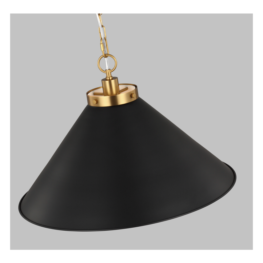 Wellfleet Wide Cone Pendant