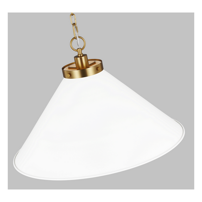 Wellfleet Wide Cone Pendant