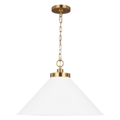 Wellfleet Wide Cone Pendant