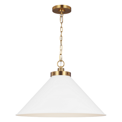 Wellfleet Wide Cone Pendant