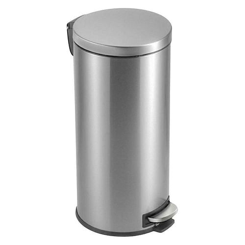 8-Gallon Round Stainless Steel Step Trash Can Kitchen Bathroom Home | Kitchen [Metal] | Kitchen + Metal