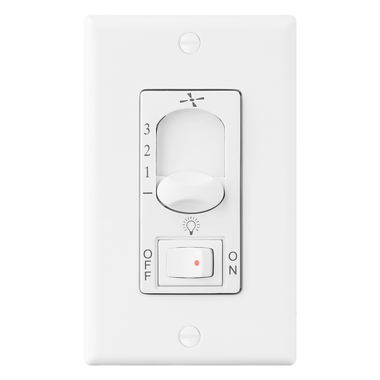 3-Speed Wall Control with On/Off Light Switch