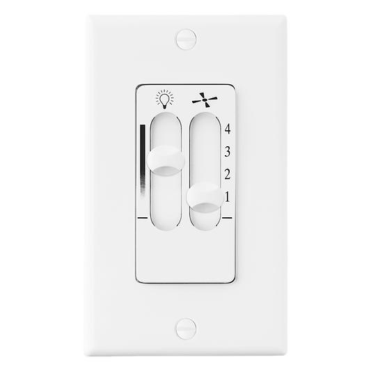4-Speed Wall Control with Dimmer Light Switch