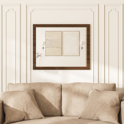 Eviva Reflection Gray Oak Wooden Framed Mirror