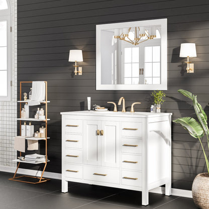 Eviva Sun Wooden Framed Mirror