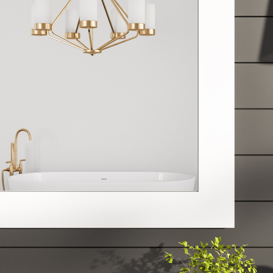 Eviva Sun Wooden Framed Mirror