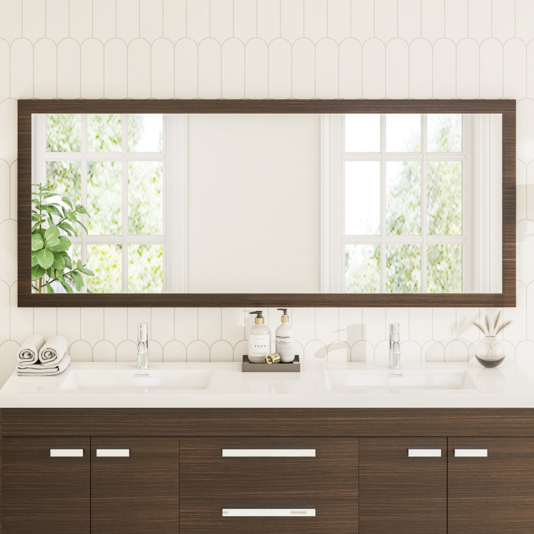 Eviva Sun Wooden Framed Mirror