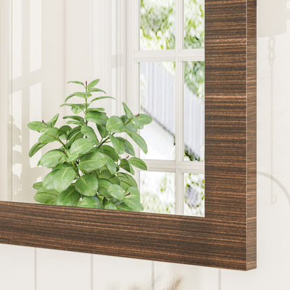 Eviva Sun Wooden Framed Mirror