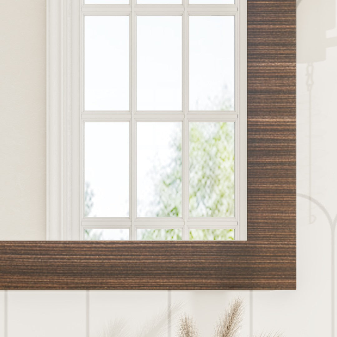 Eviva Sun Wooden Framed Mirror