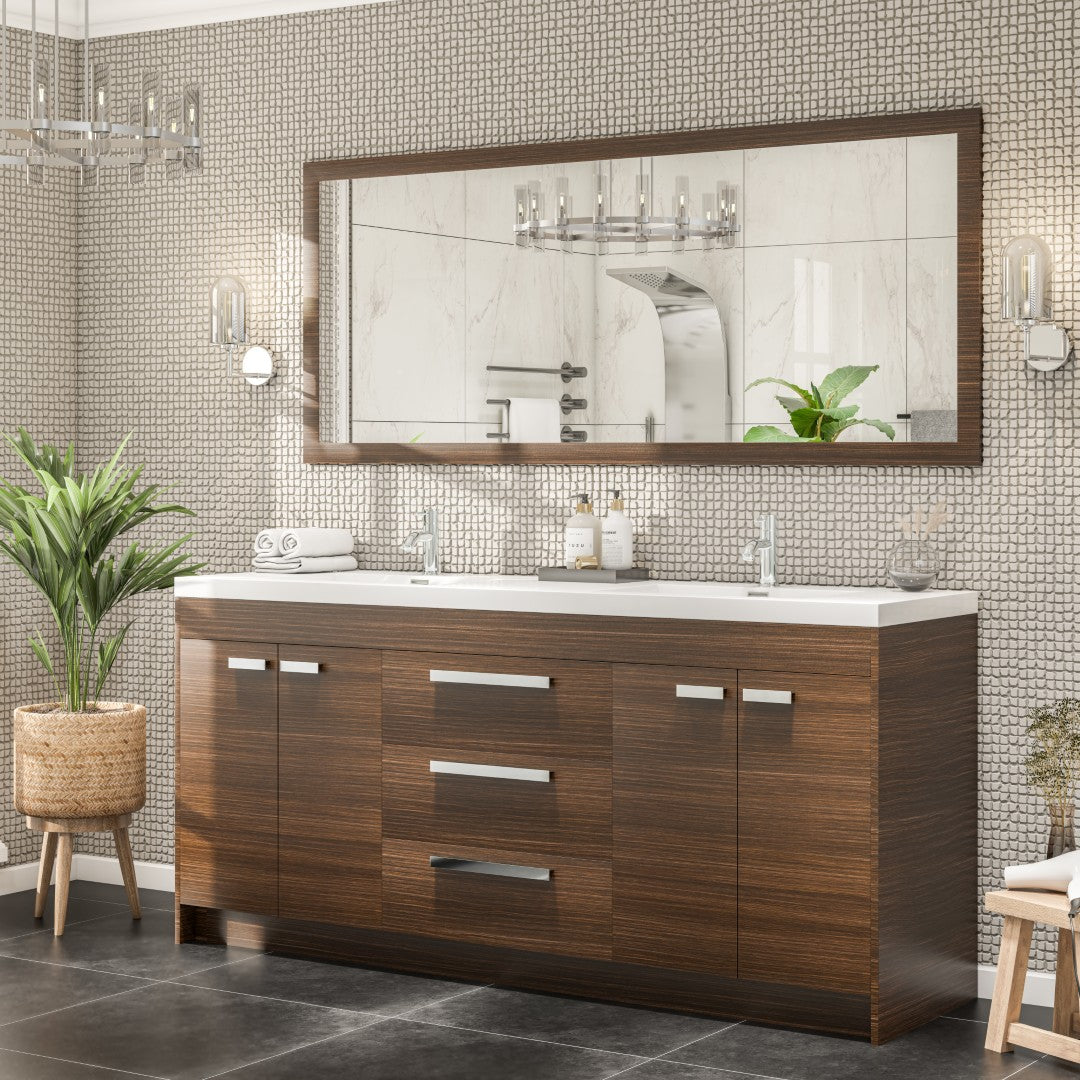 Eviva Sun Wooden Framed Mirror