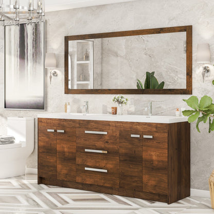 Eviva Sun Wooden Framed Mirror