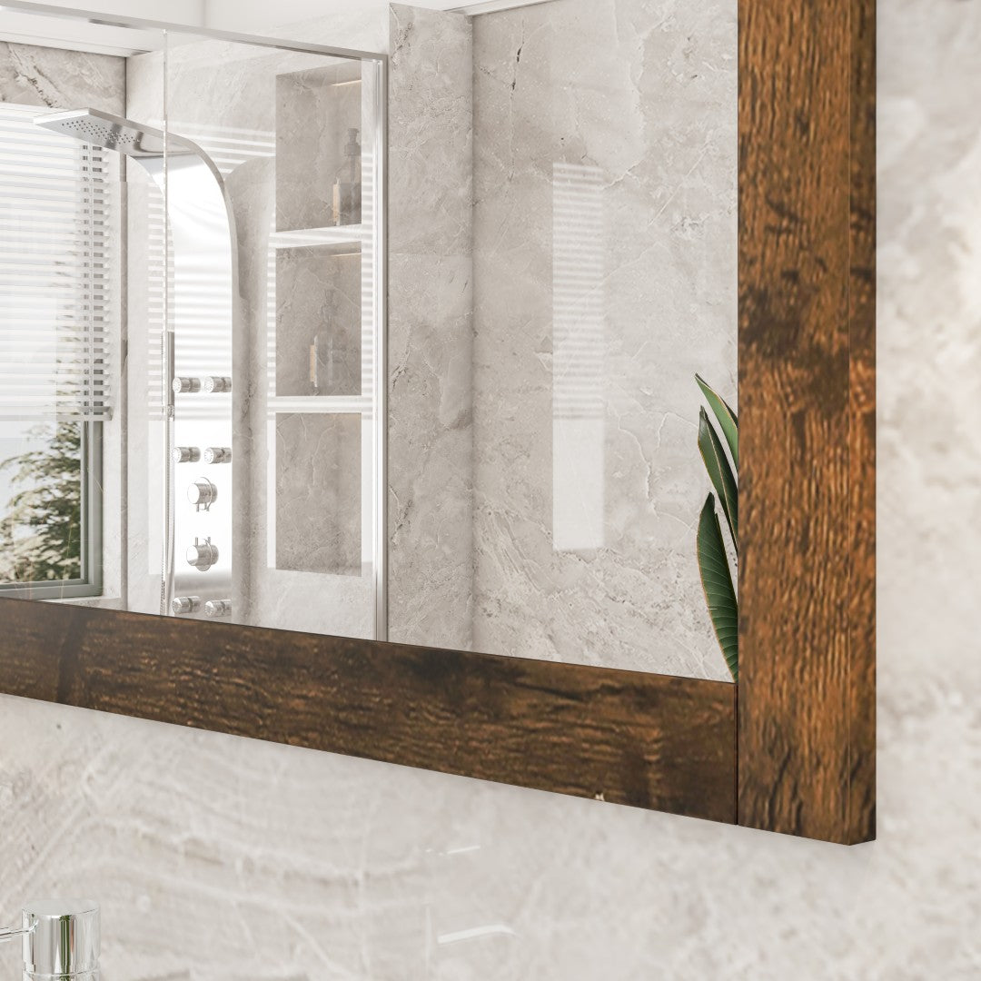 Eviva Sun Wooden Framed Mirror