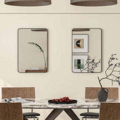 Eviva Harmony Black Metal Framed Mirror