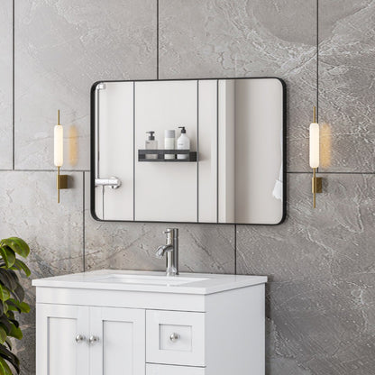 Eviva Harmony Black Metal Framed Mirror