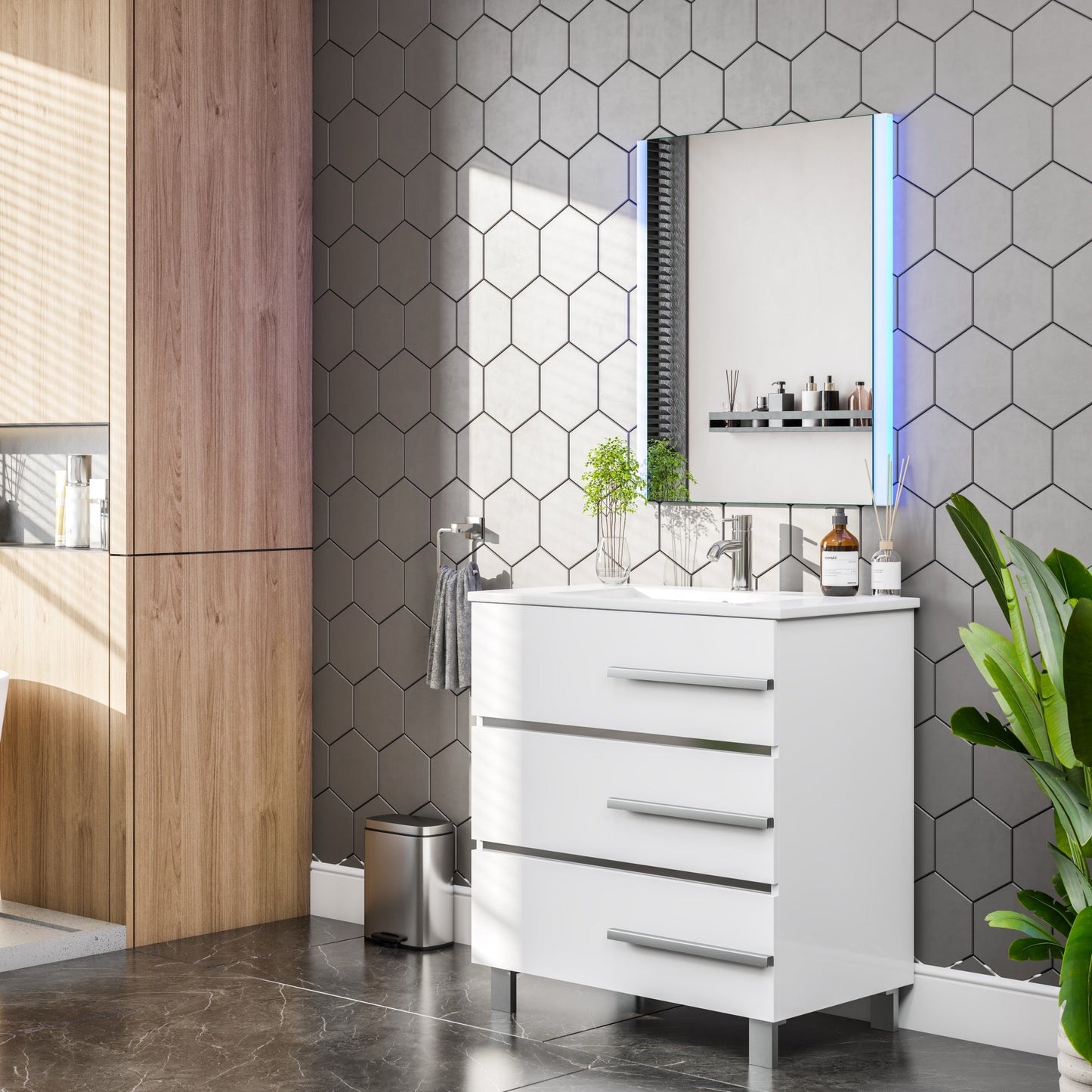 Eviva Lueza Frameless Mirror
