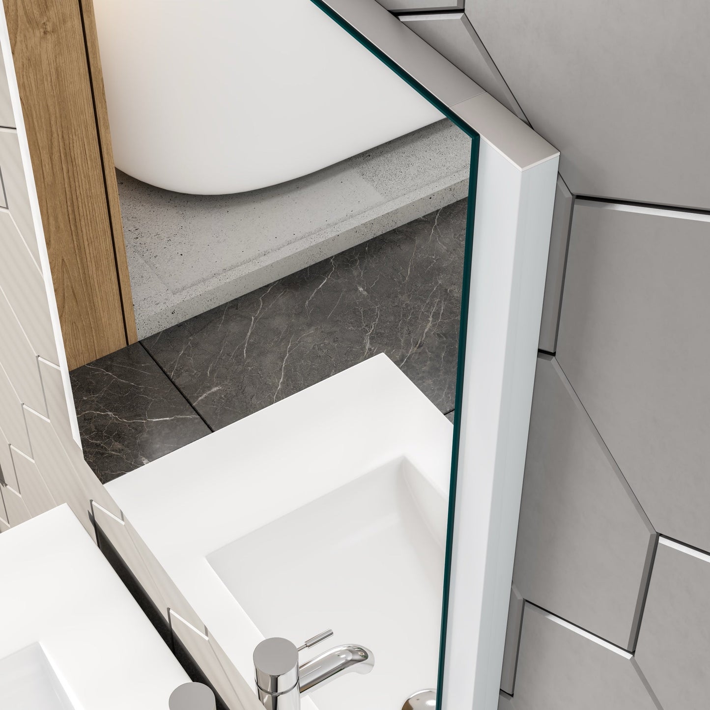 Eviva Lueza Frameless Mirror