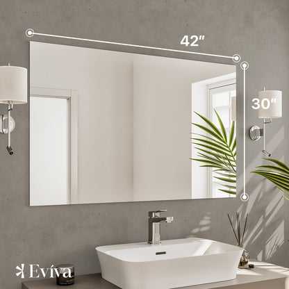 Eviva Sleek Frameless Mirror