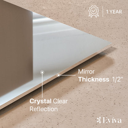 Eviva Sleek Frameless Mirror