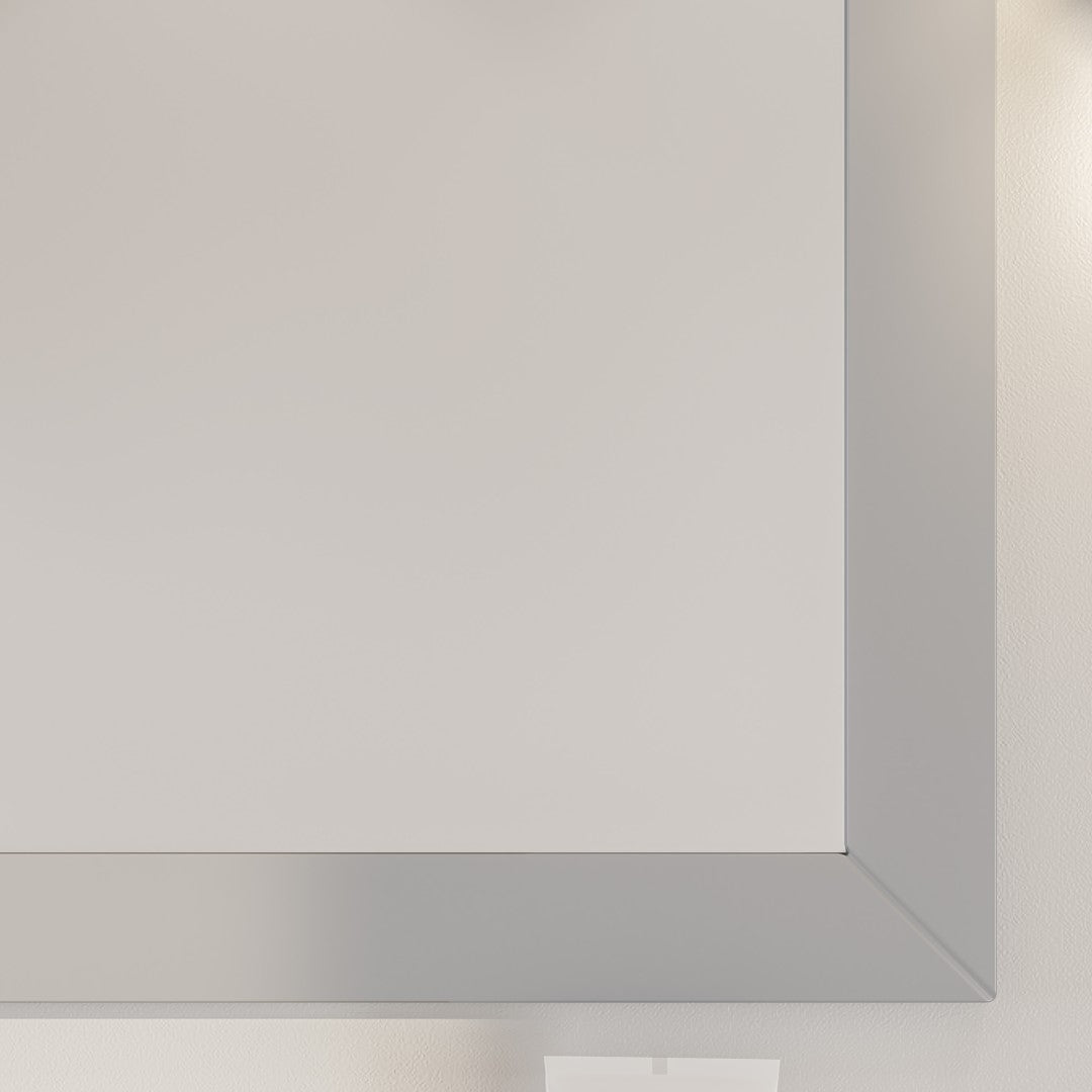 Eviva Aberdeen 72" x 30" Rectangular White Wooden Framed Mirror