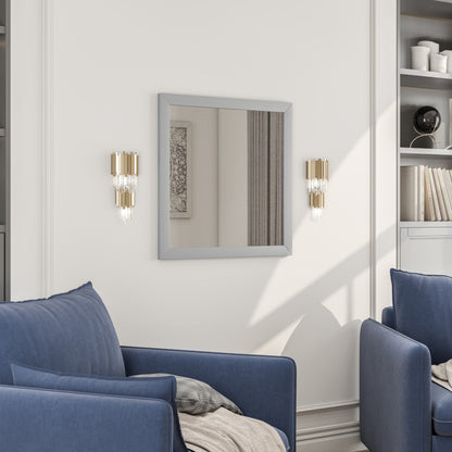 Eviva Aberdeen 72" x 30" Rectangular White Wooden Framed Mirror