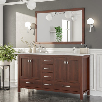 Eviva New York Wooden Framed Mirror