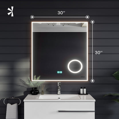 Eviva Illuminate LED Bathroom Mirror – Chrome Aluminum Frame (EVMR550 Series)