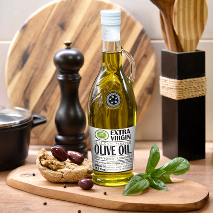 KORVEL Greek Extra Virgin Olive Oil, Amphora Bottle, 16.9 fl oz (500ml)
