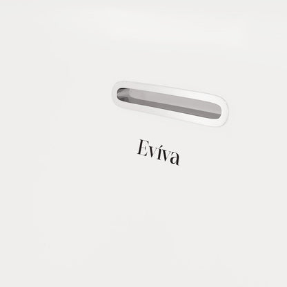 Eviva Luna Glossy White Acrylic Slipper Freestanding Bathtub