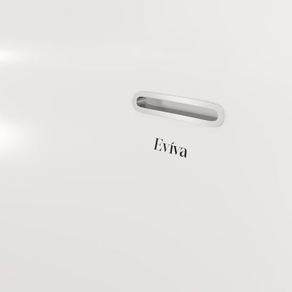 Eviva Luna Glossy White Acrylic Slipper Freestanding Bathtub
