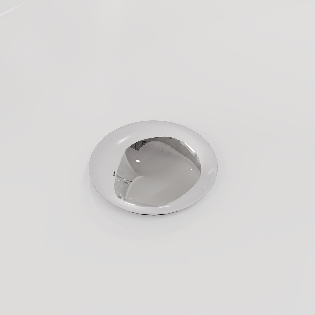 Eviva Aura Glossy White Acrylic Oval Freestanding Bathtub