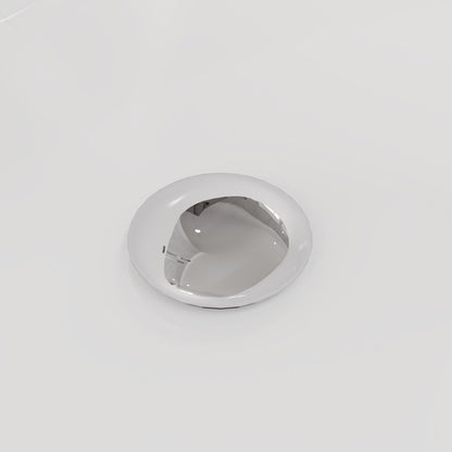 Eviva Aura Glossy White Acrylic Oval Freestanding Bathtub