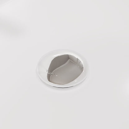 Eviva Aura Glossy White Acrylic Oval Freestanding Bathtub