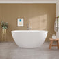 Eviva Opal Glossy White Acrylic Oval Freestanding Bathub