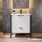 Eviva Onyx Wall Mount Bath Vanity with Solid Surface Top and Integrated Sink (26"-48")